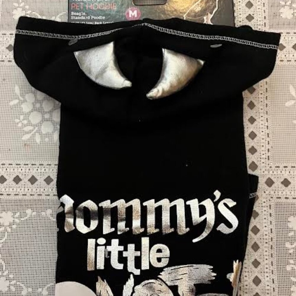 HALLOWEEN Dog Hoodie "Mommy's Little Monster" MEDIUM - NEW WITH TAG!